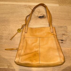 Margot New York Marcy Tote cognac Leather Tote Womens shoulder bag